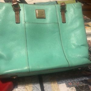 Aqua blue Dooney shoulder bad